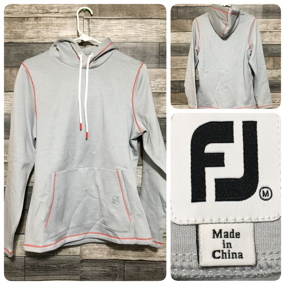 Footjoy Pullover Hoodie Women’s M Gray Pullover Fleece Golf